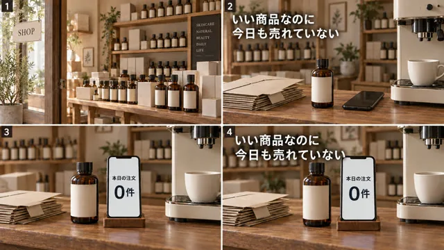 店内の場面の絵コンテ